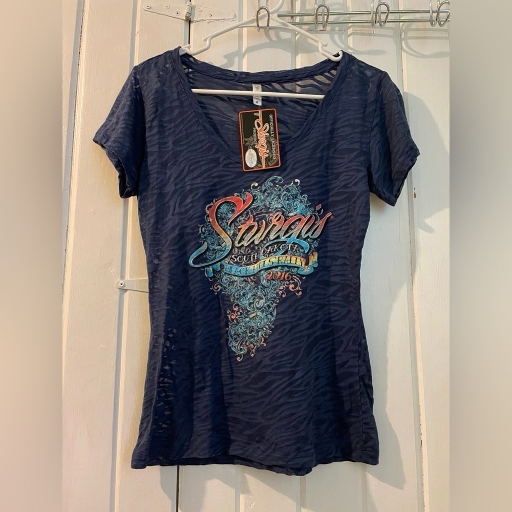 Sturgis Black Hills Rally 2016 burnout tee-medium NWT